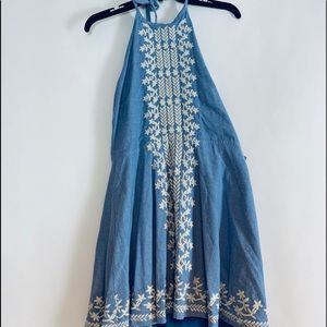 NWT Chelsea & Violet Embroidered Halter Dress